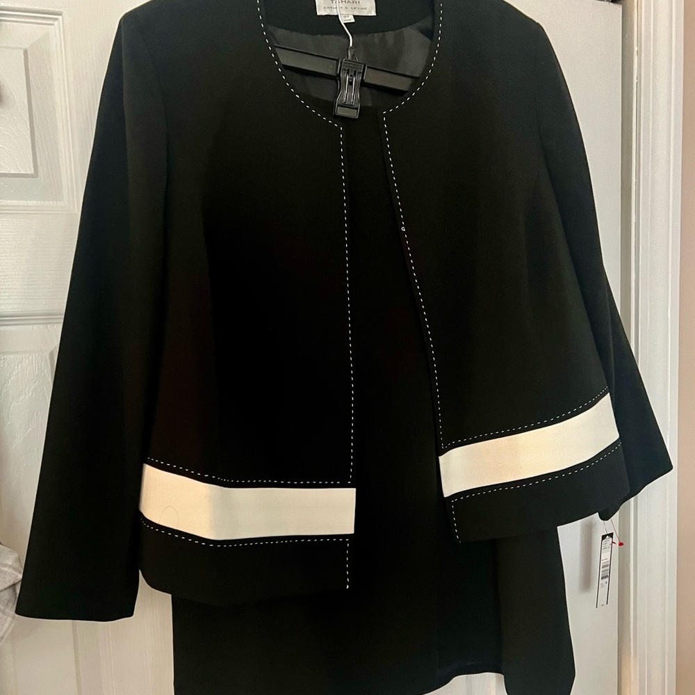 Woman's Black skirt suit.  Never worn with tag